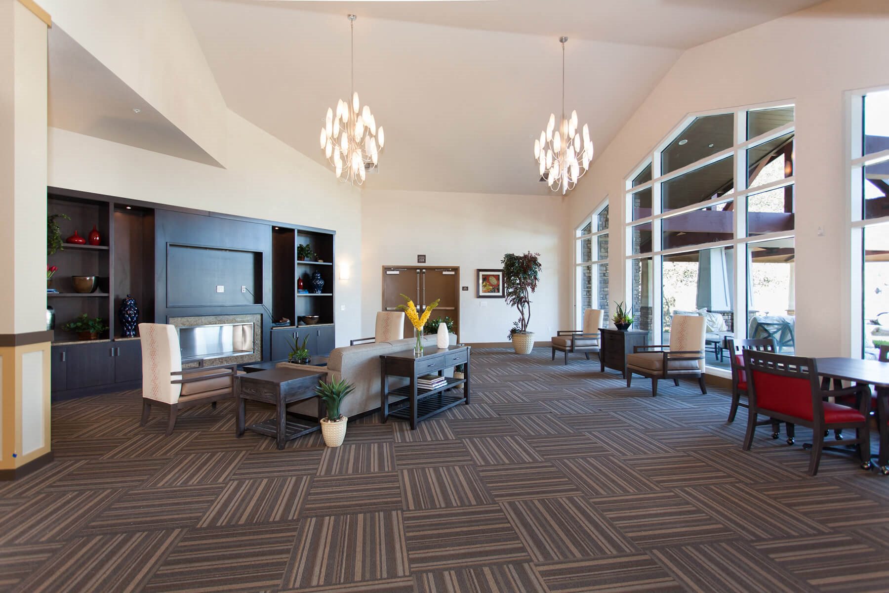Social Lounge at The Lodge at Morgan Hills Apartments in Morgan Hill CA